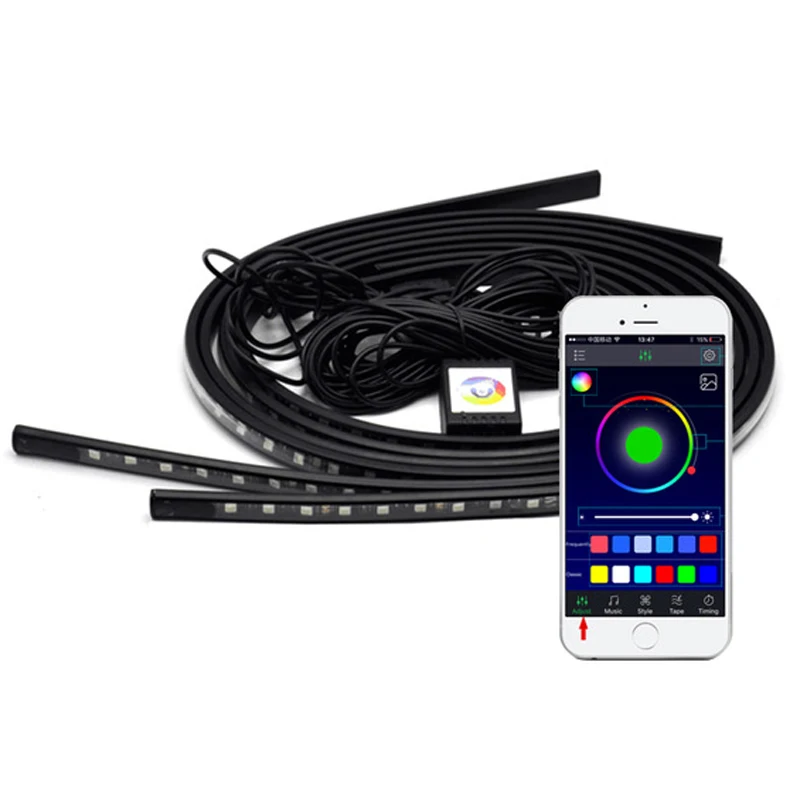 Бесплатная доставка 2019 Новый Водонепроницаемый Bluetooth приложение управления RGB