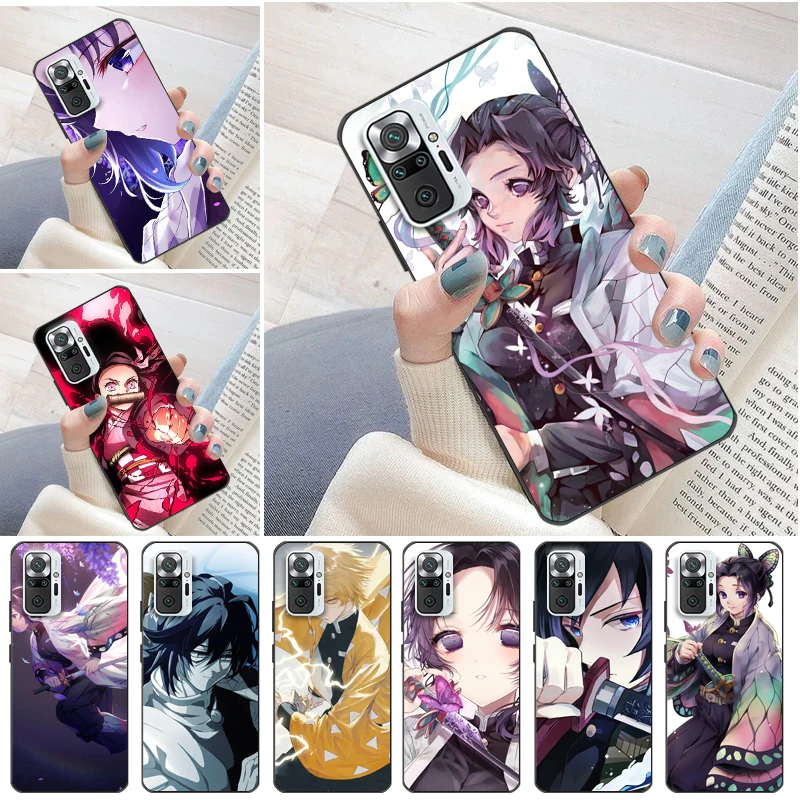 

Demon Slayer Agatsuma Zenitsu Kamado Nezuko Kamado Tanjirou Kimetsu No Yaiba Phone Case For Xiaomi Redmi 9 9T 9A 9C 9pro Coque