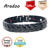 aradoo holiday gift for bracelet magnetic bracelet stainless steel bracelet korea mens bracelet metal bracelet clasp bracelet