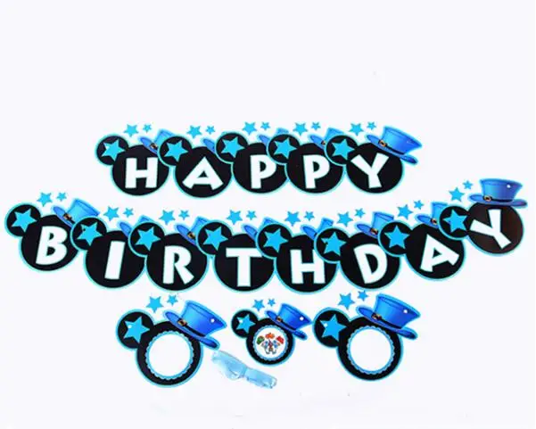 1X милый бант флаг на день рождения для мальчиков и девочек баннер украшение