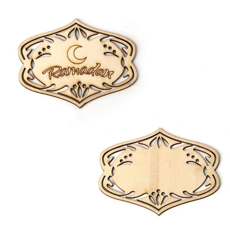 Украшения Рамадан ИД Мубарак Луна деревянный кулон подвесные украшения