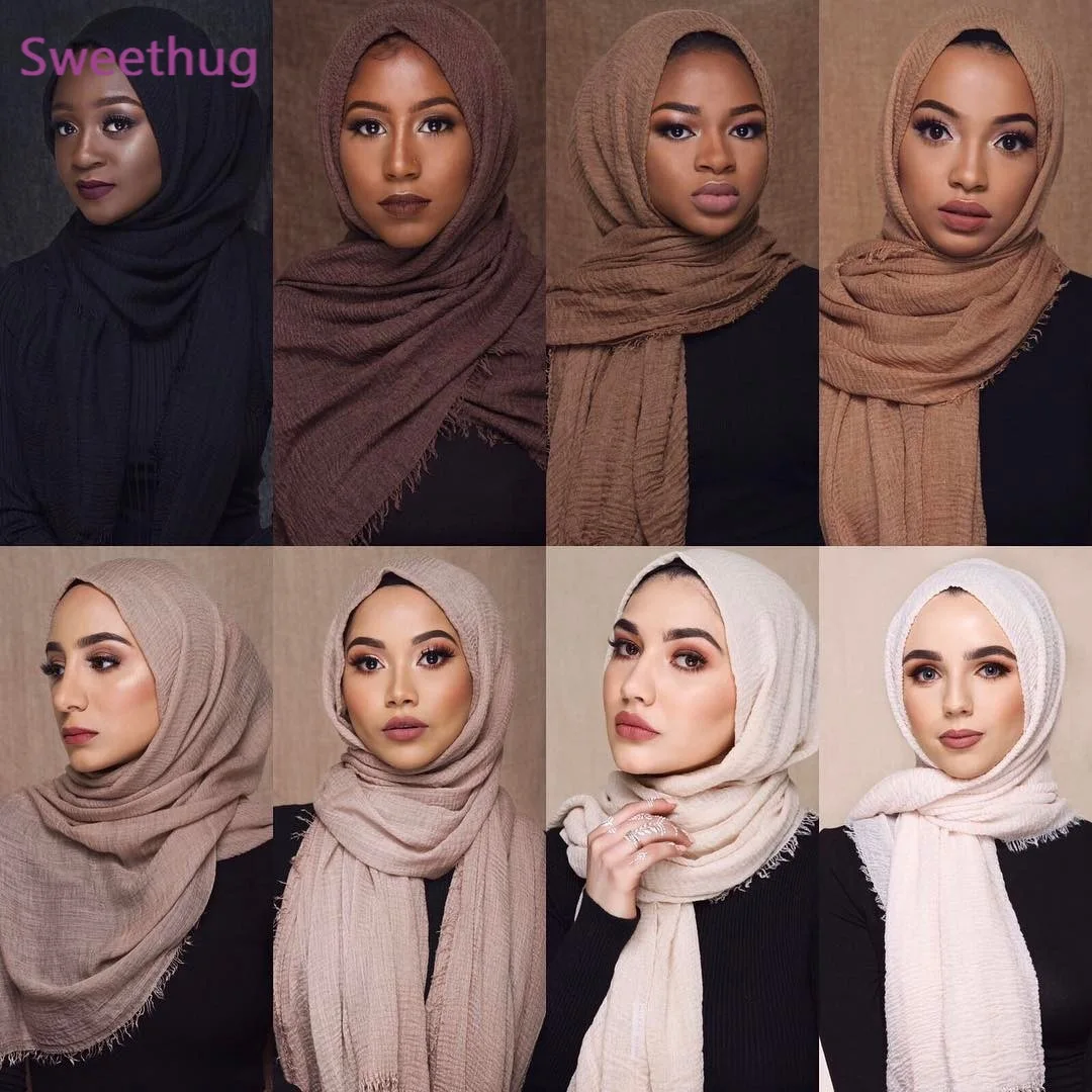

3 шт./лот, оптовая цена, Женский мусульманский хиджаб, шарф, Женский мягкий хлопковый головной платок, мусульманский хиджаб, шали и повязки