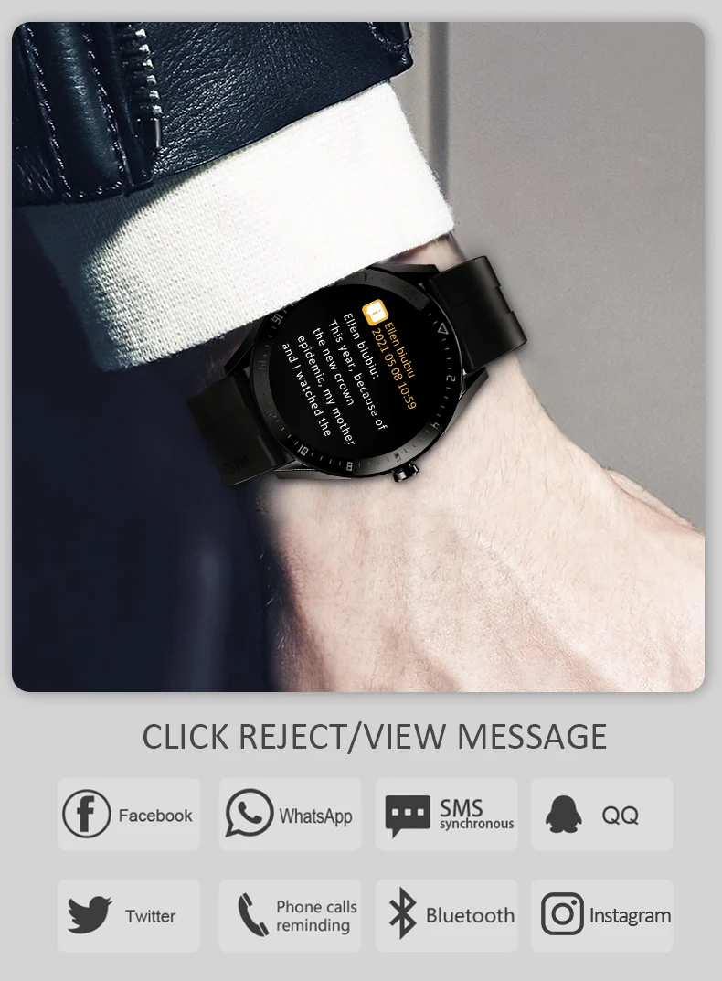 k60 smart watch men dial call watches waterproof heart rate monitor fitness tracker sports smartwatch for android ios phone free global shipping
