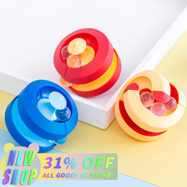 

Rotating Magical Bead Orbit Ball Spinner Relieve Stress Puzzle Toys For Children Adult Fingertip Decompression Infinity Cube