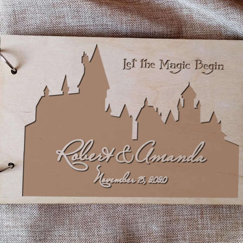 Детская Гостевая книга для свадьбы деревянная альтернатива вывеске всегда