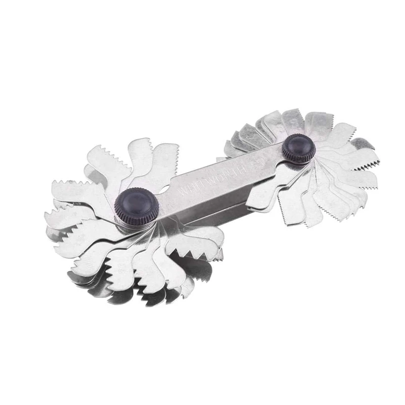 

52 Pieces of Thread Pitch Gauge Thread Pitch Measuring Tool Thread Gauge (52 Pieces of Metric + Inch)