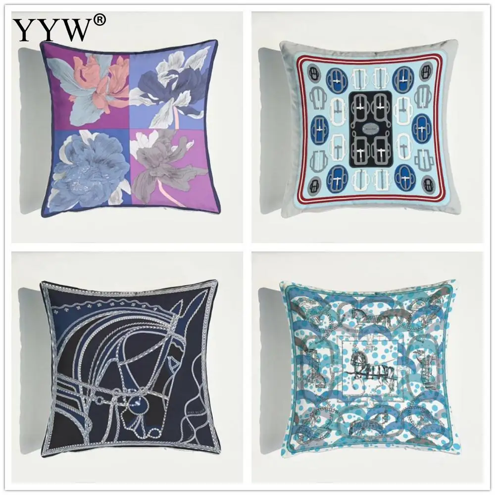 

Nordic Plush Throw Pillow Covers Square Printed Pillowcase Back Lumbar Throw Pillow Case Decorative Funda Almohada Home Textile