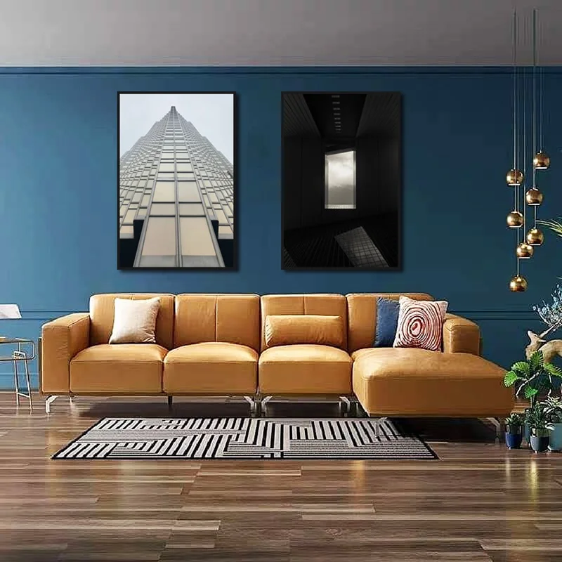 

Modern Minimalist Canvas Paintings Architectural Photography Wall Art Modular Wall Pictures for Living Room Bedroom Office