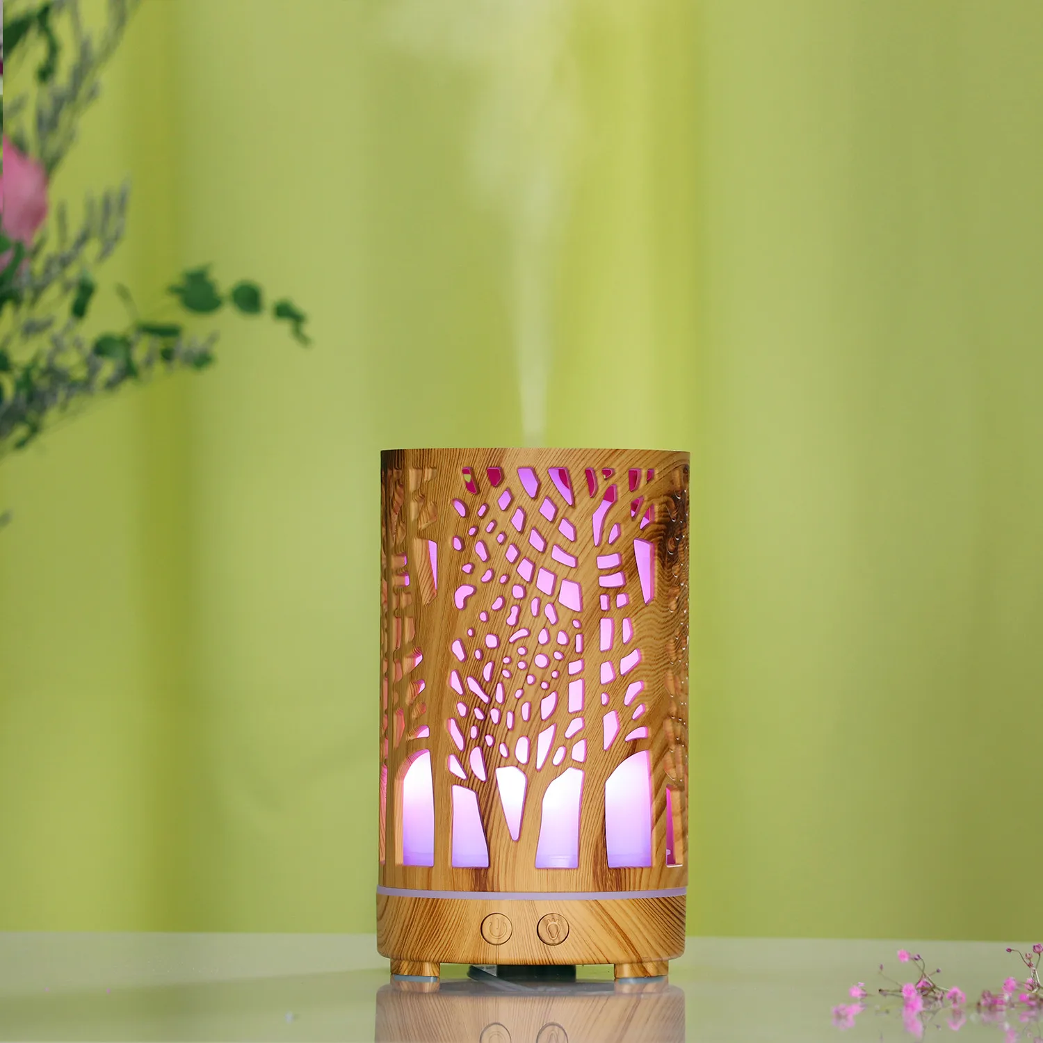 Ультразвуковой увлажнитель воздуха диффузор деревянный ароматический эфирное