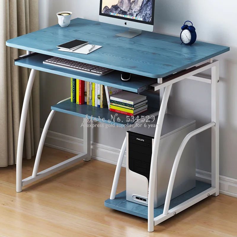 

Multifuction Computer Table Desk Home Simple Economical Simple Computer Desk Bedroom Primary School Student Desk Book Shelf