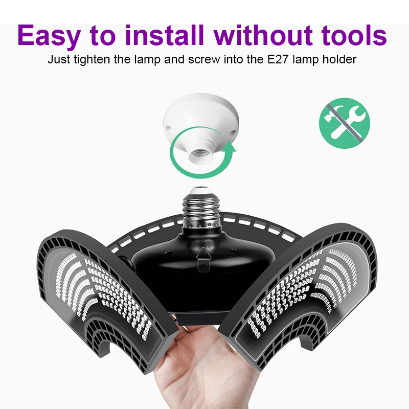 Складной светодиодный светильник E27 водонепроницаесветильник лампа для