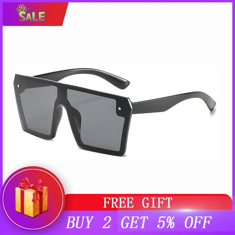 Новинка 2020 большие квадратные солнцезащитные очки женские Роскошные брендовые