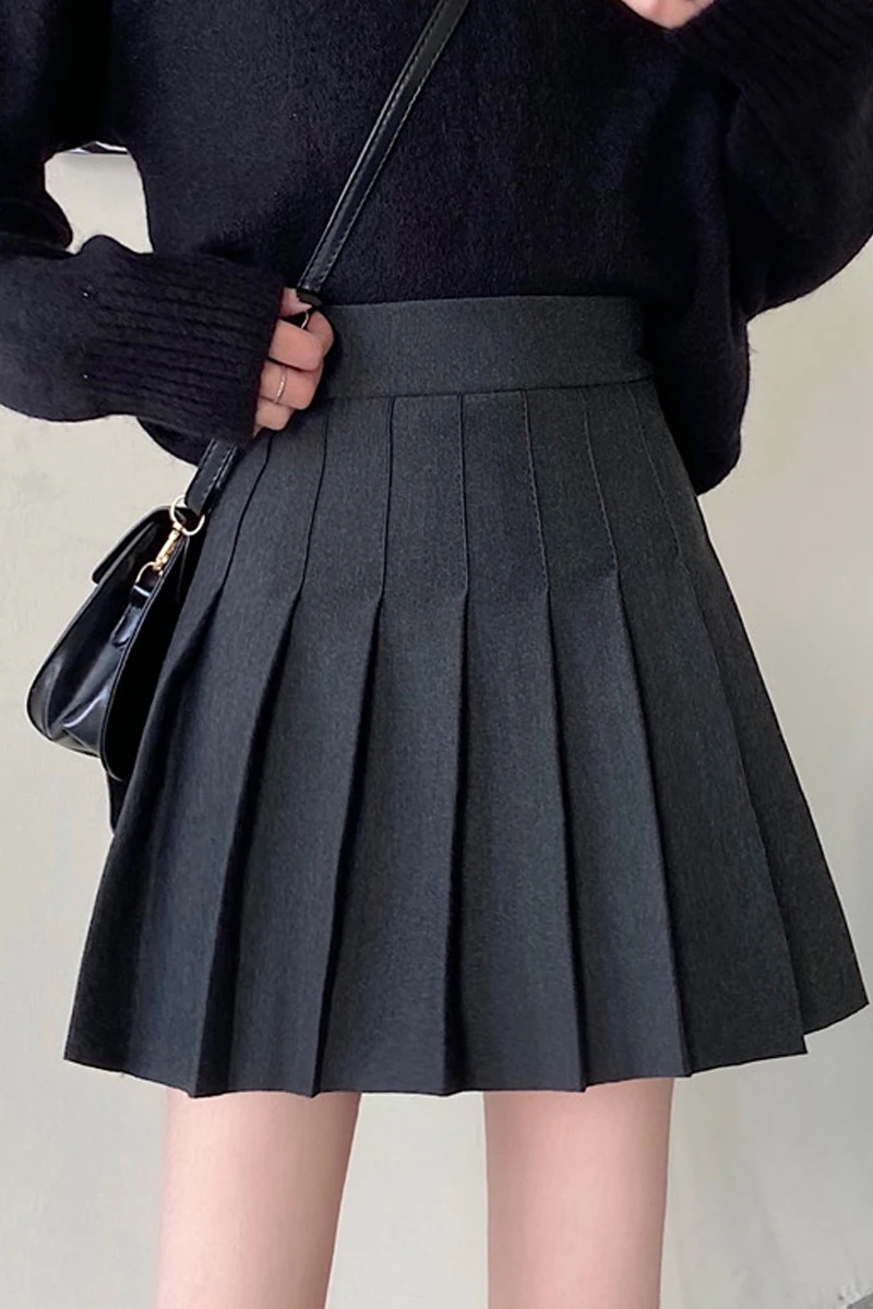 

Women's pleated skirt temperament high waist skirt female spring 2021 new skirt is thin and versatile a-line skirt
