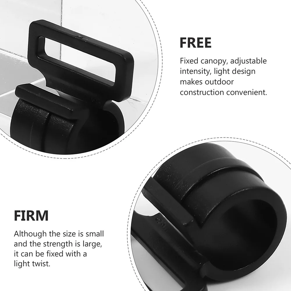 

30 Pcs Camping Tent Pole Connecting Hooks Awning Clamp Clip Tent Suspension Clip