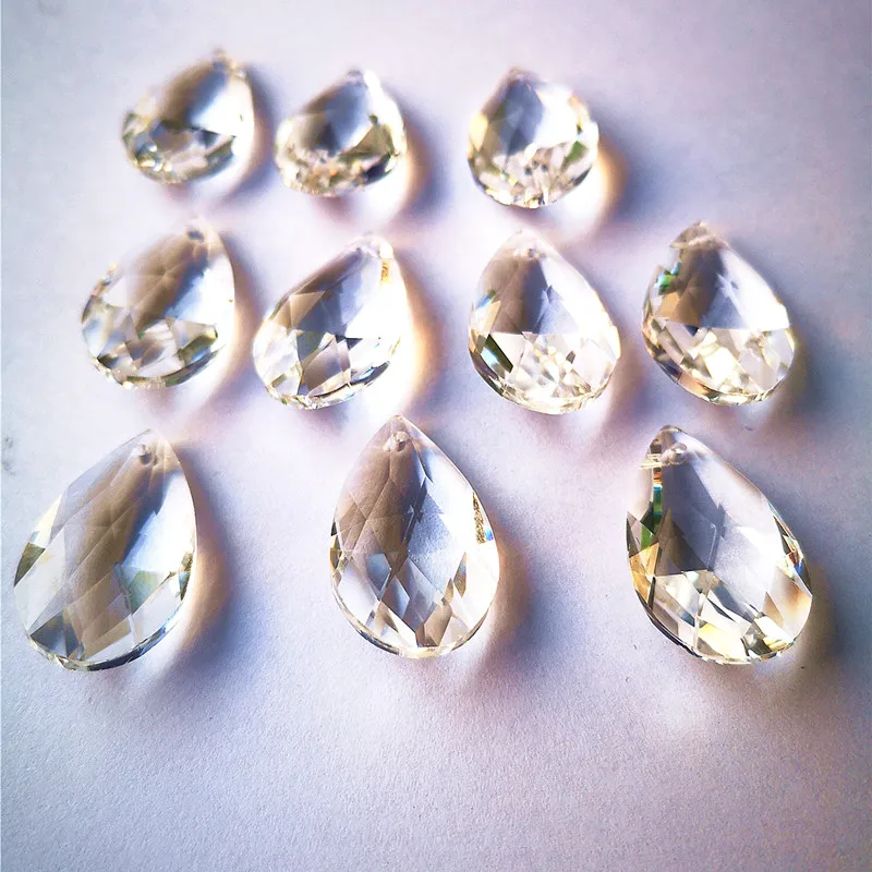 10 шт./лот 28 мм кристалл маркиз ясный угол слеза груша люстра Ограненный