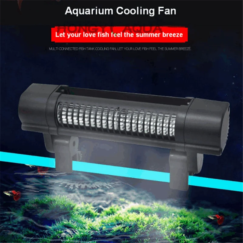 Mini Nano Cross-flow Cooling Fan Small Adjustable Wind Speed Fish Tank Cooling And Cooling Fan Aquaculture Cooling 110v 240v
