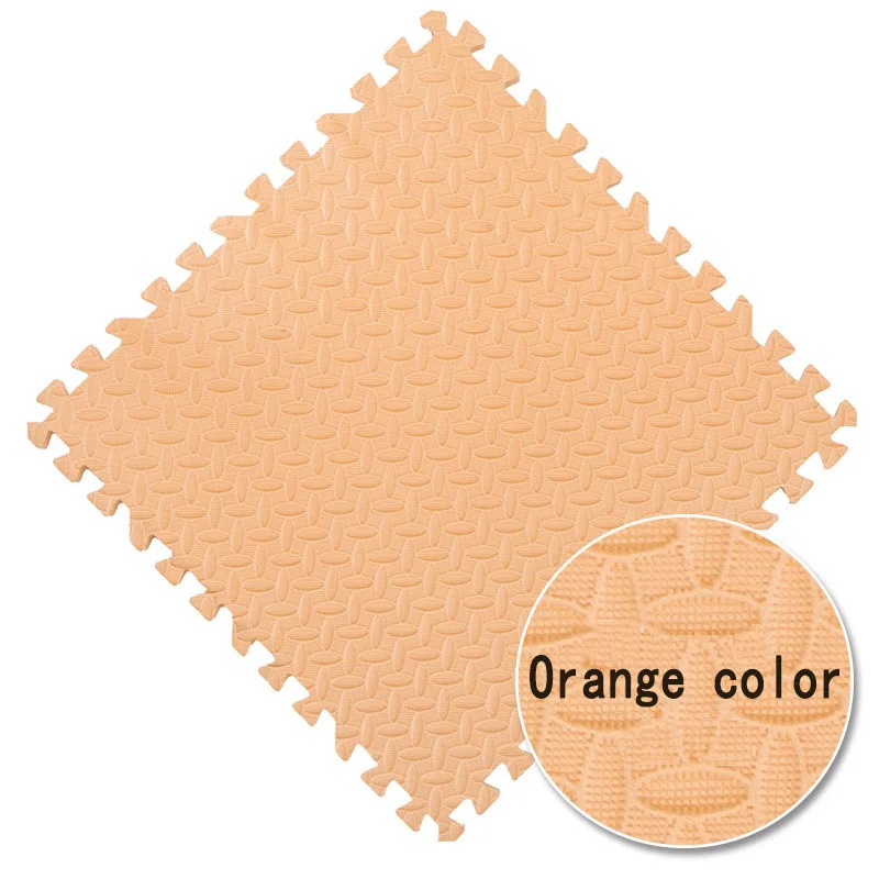 Orange color Пенопластовый коврик для детей, Детский коврик из пенопласта, однотонный ковер для гостиной, спальни, безвкусная Защита окружающей среды - Цвет: Orange color