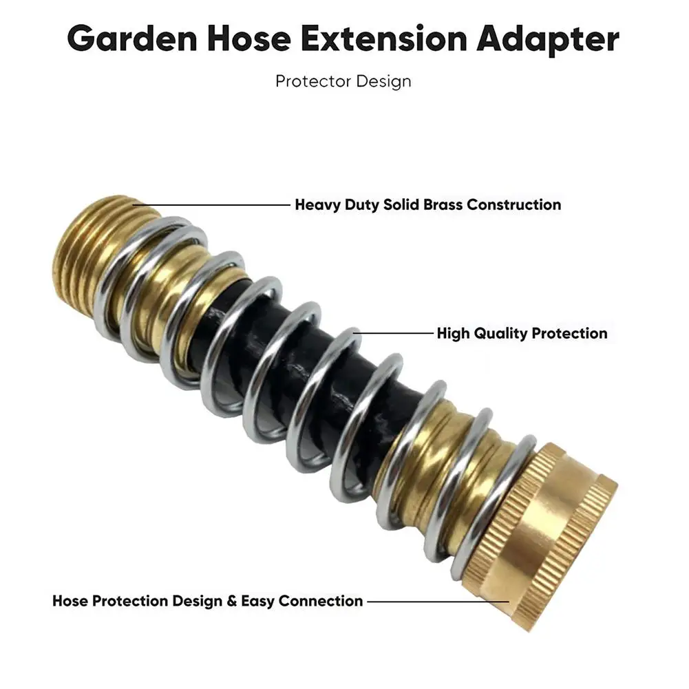 

Garden Water Kink-Free Hose Saver Anti-Bending Threaded Hose Adaptor Garden Hose Joint Extension The Most Tight Seal Durable