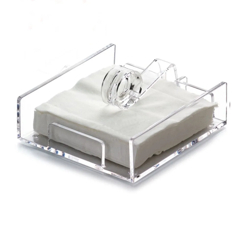 Ролик Стиль Тип сиденья акриловый держатель салфетки для листа бумаги TB012|napkin