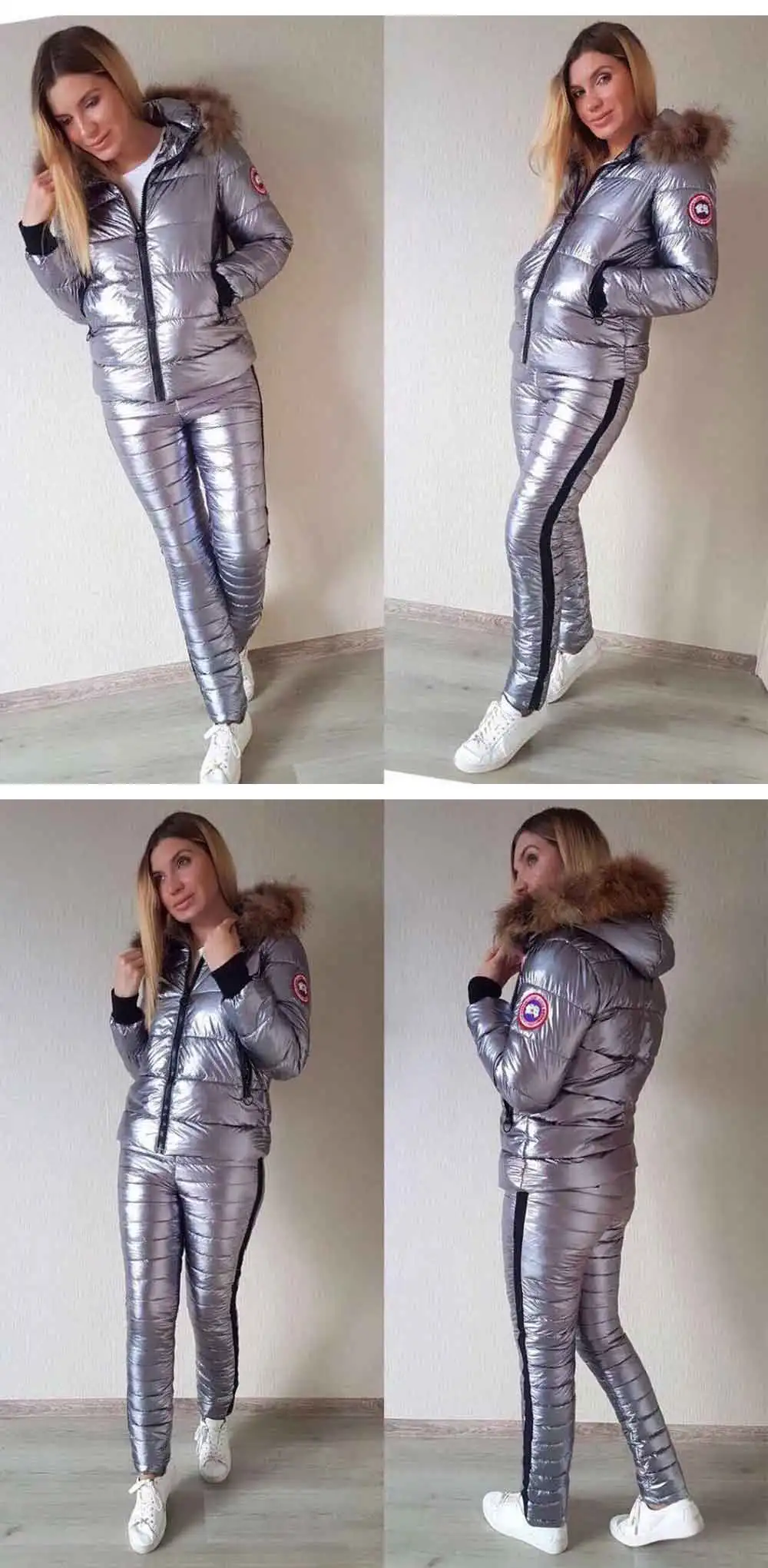 Женское зимнее пальто, глянцевые парки с капюшоном, jumpersuit, пальто, водонепроницаемое пальто, куртка, тонкое теплое плотное пальто для женщин, зимняя Новинка