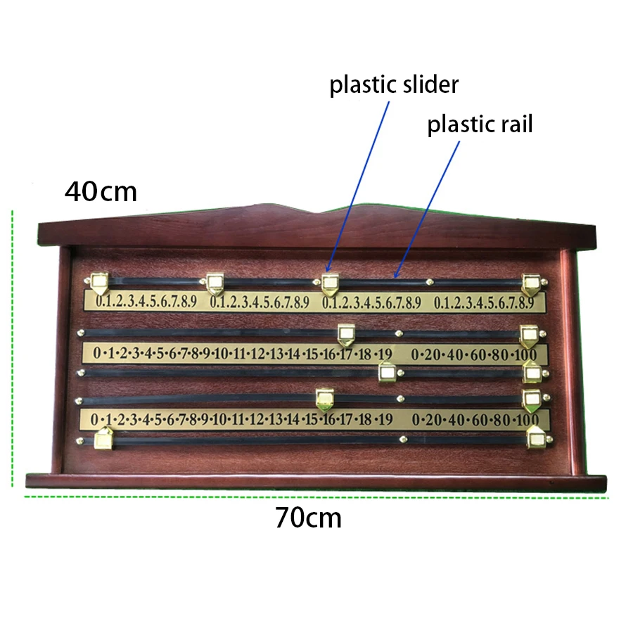 Snooker Accessory Wooden Scoreboard with plastic slider |