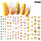 Украшение для ногтей маленькие цветы Переводные розовые цветы бабочки парфюм наклейка в виде бабочки для дизайна ногтей