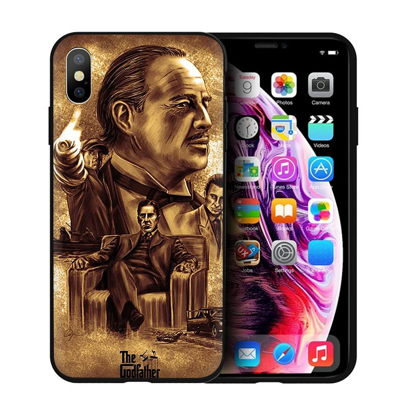 EWAU Al Capone Гангстер Scarface Мягкий силиконовый чехол для телефона iPhone 5 5S SE 6 6s 7 8 plus X XR XS Max - Цвет: B9