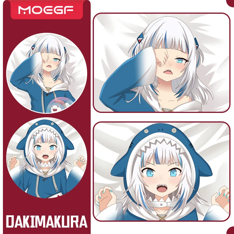 

Новинка Аниме Dakimakura VTuber Gawr Gura DIY косплей пользовательская обнимающая наволочка для тела