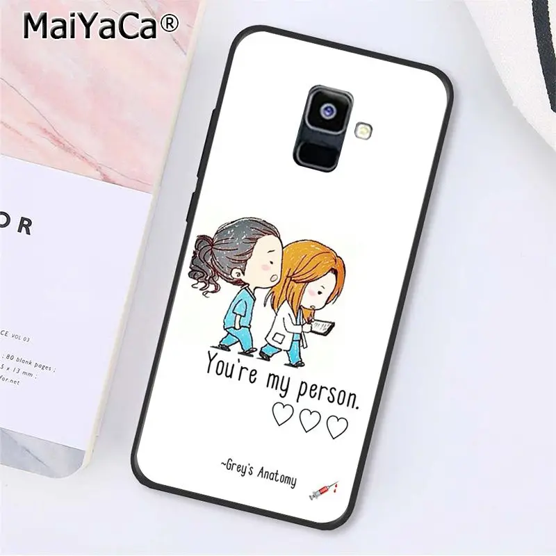 MaiYaCa Американский ТВ Анатомия чехол для телефона для samsung Galaxy A7 A8 A6 плюс A750 A9 A50 A70 A20 A30 A40