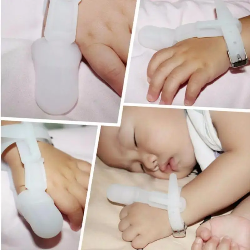 

Non-Toxic Silicone Baby Nipple Thumb Sucking Stop Finger Guard Bite Kit Stop Thumb Sucking Correction Treatment To H5R3