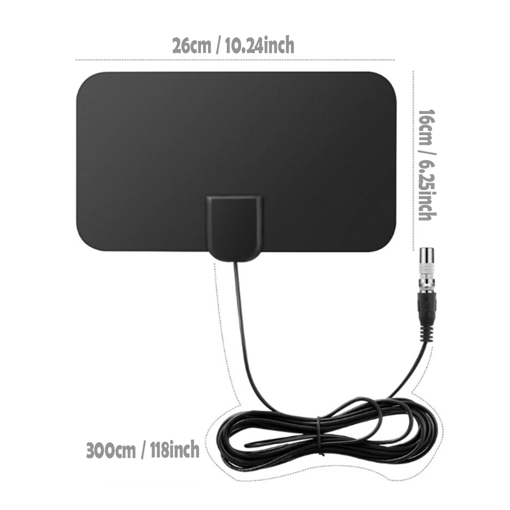 HD тонкая ТВ антенна для серфинга DVB T2 ISDBT DVB T DVB-T2 ATSC ISDB-T 5DB усиление VHF UHF Крытый 30 КМ HD ТВ цифровой ТВ держатель антенны