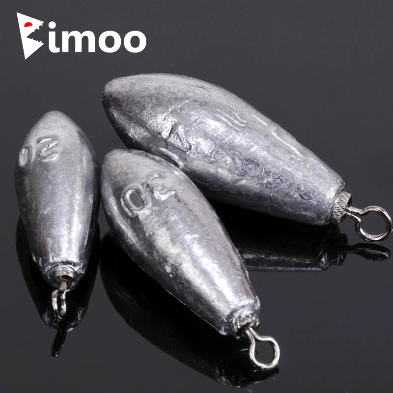 

Bimoo 10PCS Free Rolling Swivel Fishing Sinker / Fishing Weight 15g 20g 30g 40g 50g Pearl / Teardrop Shape for Saltwater Fishing