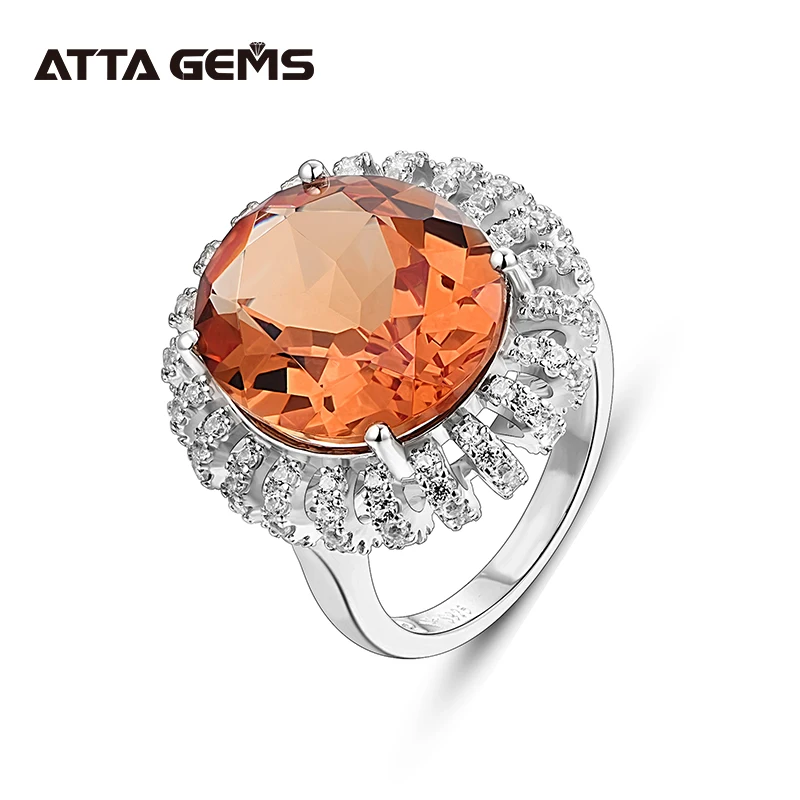 Женское кольцо кластер из зултанита цельное стерлингового серебра 925 пробы с