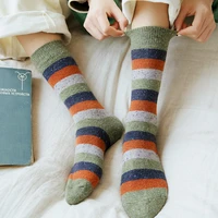 women fashion socks autumn long striped socks girls korea dots color breathable casual middle tube socks lady high quality sox