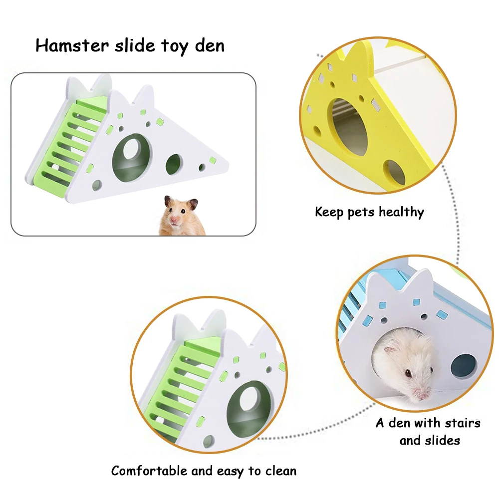 

Hamster Slide PVC Hamster Funny Colorful Pet Exercise Small Pet Nest