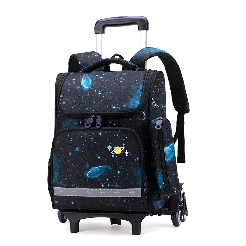 Trolley Children School Bags Mochila Kids Backpacks With Wheel Trolley Luggage For Girls Boys backpack Escolar Backbag Schoolbag