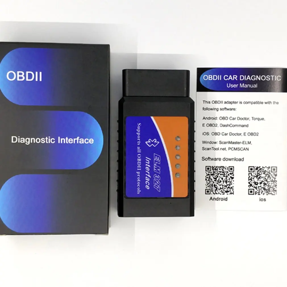 

OBD2 Elm327 Bluetooth V2.1 ELM 327 Code Reader OBD 2 / OBD II Auto Car Diagnostic Tool Scanner OBDII Support for Android Phone