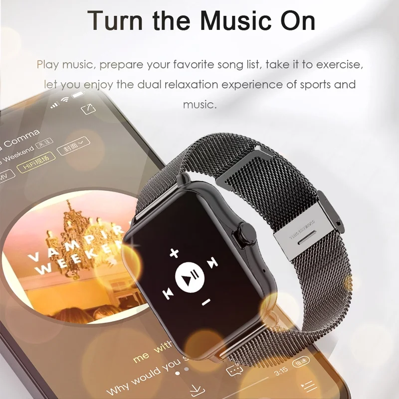 Смарт-часы GEJIAN для мужчин и женщин с Bluetooth вызовом ЭКГ фитнес-трекером