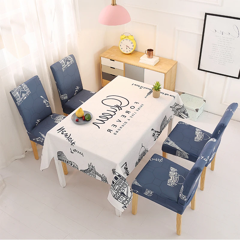Скатерти и чехлы для стульев прямоугольная настольная Ткань Водонепроницаемая