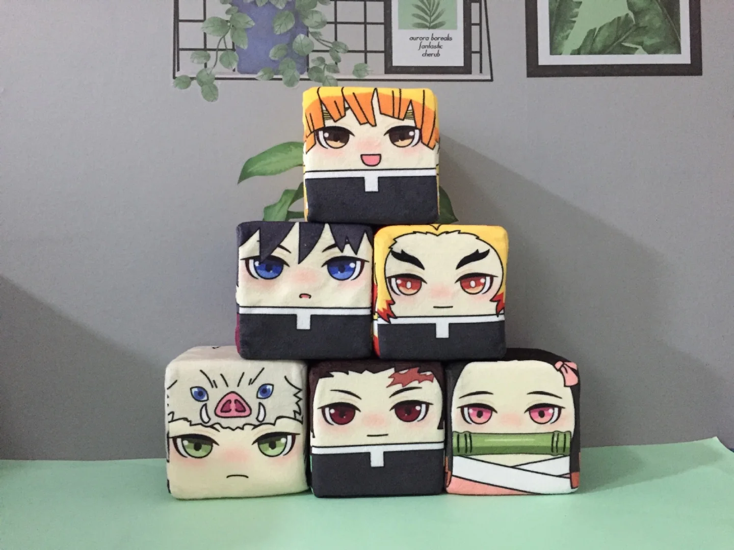 Аниме игра рассекающий демонов Подушка плюшевая кукла Tanjiro Nezuko Косплей Мягкие