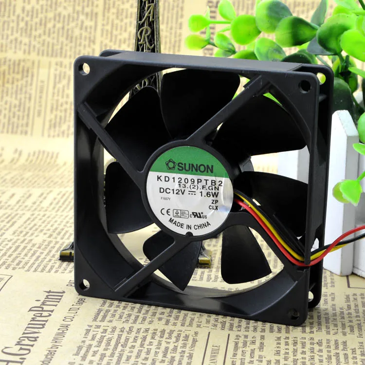

Новый KD1209PTB2 9 см 9025 12 в 1,6 Вт 3 провода защита двигателя охлаждение