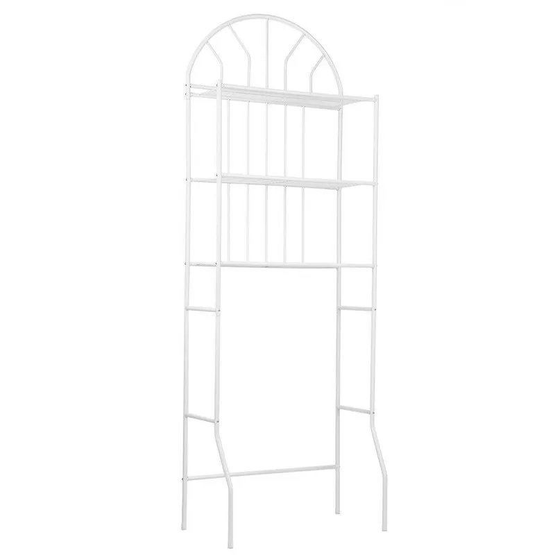 

3-Tier Iron Toilet Towel Storage Rack Holder Shower Shelf Storage Rack Over Bathroom Towel Shelf Kitchen Storage Rack Accessory