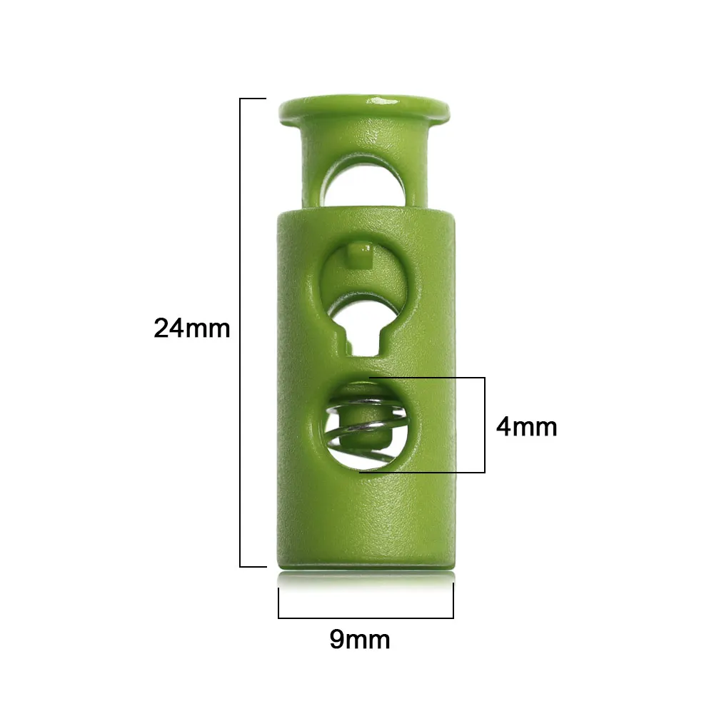 

20pcs Multi-color Nylon Stopper DIY Apparel Sewing Metal Clamp Stopper Cord Lock Toggle Apparel Shoelace Sportswear Accessories