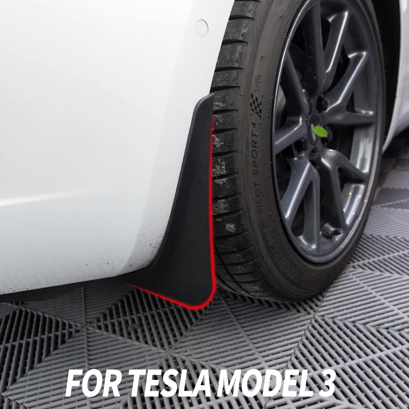 Heenvn 2021 Model3 выхлопной трубы из углеродного волокна для Tesla модель 3 Брызговики