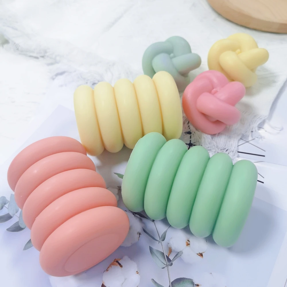 Форма для мыла с геометрическим цилиндром овальным стержнем силиконовая форма