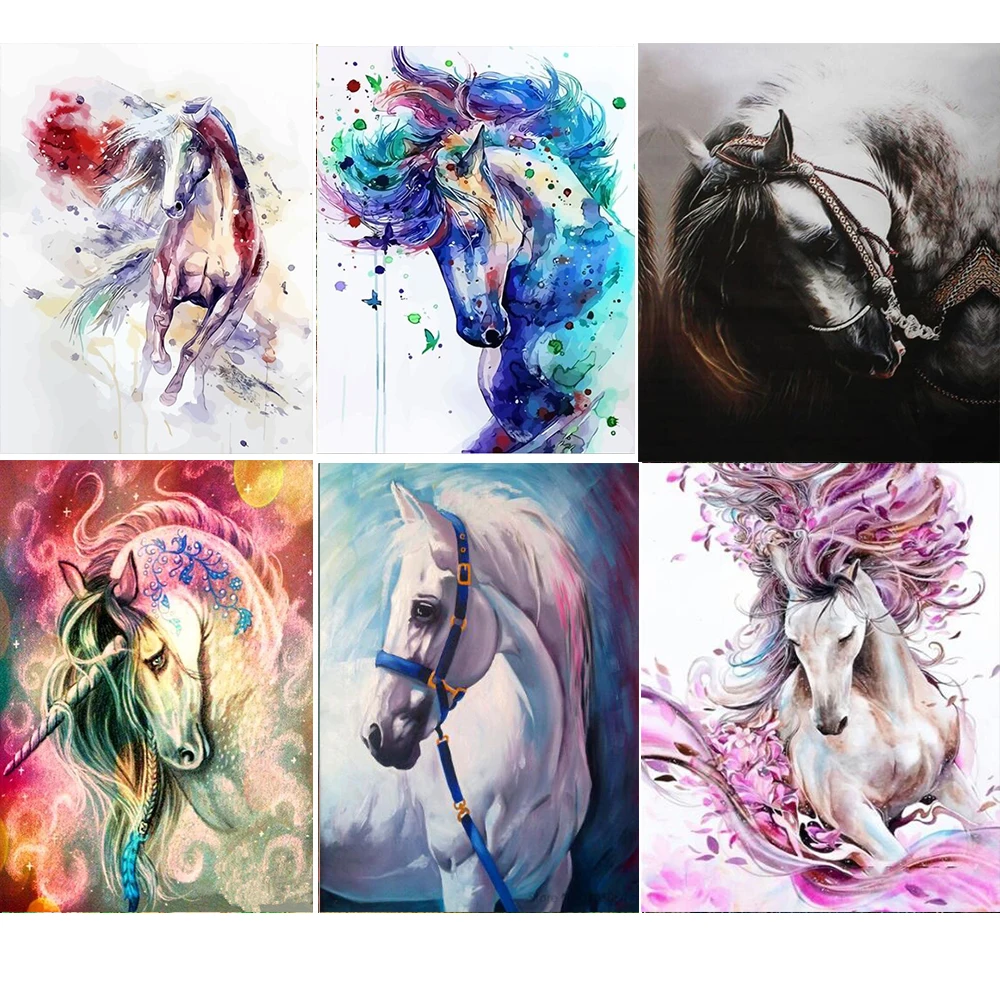 5d алмазная вышивка с единорогом животные квадратные/Круглые 3D картины Алмазная