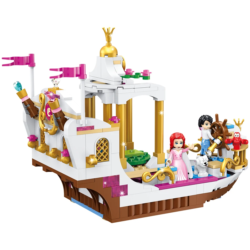 382 шт маленькие строительные блоки игрушки Совместимые Lepining Принцесса Принц