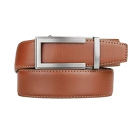 luxury designer leather man belt top quality ratchet belt strap automatic brown mens belts cowhide 135cm big size