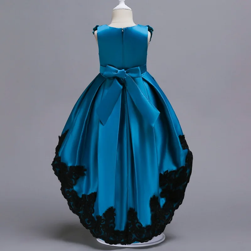 Детские платья макси принцессы детский модный костюм платье одежда вечернее для