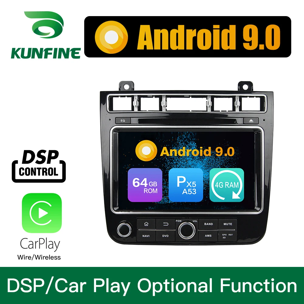 Android 9 0 Восьмиядерный 4 Гб ОЗУ 64 ПЗУ автомобильный DVD gps мультимедийный плеер